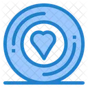 Signo De Corazon Pegatina Impresora Icono