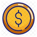 Signo De Dolar Moneda Dinero Icon