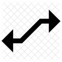 Signo De Dos Flechas Icono