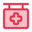 Signo De Hospital Signo Medico Clinica Icono