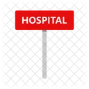 Signo de hospital  Icono