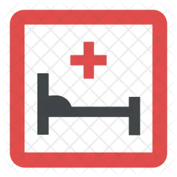 Signo de hospital  Icono