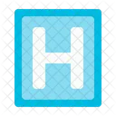 Signo de hospital  Icono