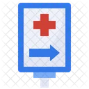 Signo de hospital  Icono