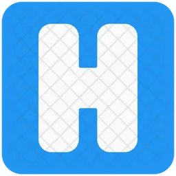 Signo de hospital  Icono