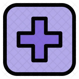 Signo de hospital  Icono