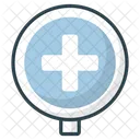 Signo de hospital  Icono