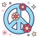 Signo De Paz Simbolo De Paz Signo Hippie Icono