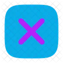 Signo De Multiplicacion Cuadrado Icono