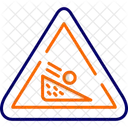 Signo de roca cayendo  Icono