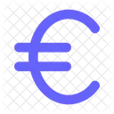 Signo Del Euro Dinero Moneda Icono