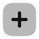 Signo Mas Cuadrado Icono