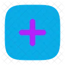 Signo Mas Cuadrado Icono
