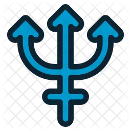 Signo de neptuno  Icono