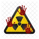 Signo Radiactivo Signo Nuclear Simbolo Radiactivo Icono