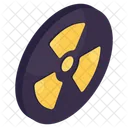 Signo Radiactivo Simbolo Radiactivo Signo Nuclear Icono