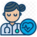 Medico Cardiologo Donna Icon