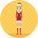 Christmaslady Natale Vacanza Icon