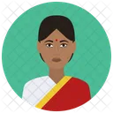 Indiano Donna Avatar Icon