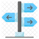 Signpost Guidepost Direction Icon