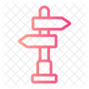 Signpost Direction Board Icon