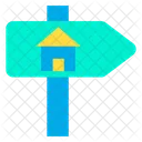 Home Signpost House Signpost Sign Board Icon