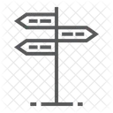 Signpost Post Arrow Icon