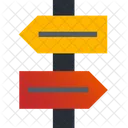 Direction Board Signboard Signpost Icon