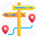 Signpost Route Guide Icon