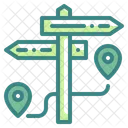 Signpost Route Guide Icon