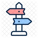 Signpost Fingerpost Guidepost Icon