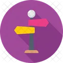 Guidepost Signpost Direction Icon