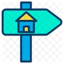 Home Signpost House Signpost Sign Board Icon