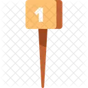 Signpost Number One Icon