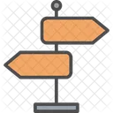 Signpost Direction Guidepost Icon