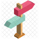 Guidepost Signpost Direction Post Icon