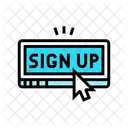 Signup Registration Login Icon