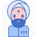 Sikh Mann Sikh Mannlich Symbol