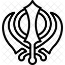 Sikh Symbol Khanda Sikh Religious Icon