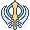 Sikh Symbol Khanda Sikh Religious Icon