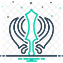 Sikh Symbol Khanda Sikh Religious Icon