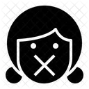 Silence Emotion Face Icon