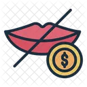 Silence Lips Mouth Icon