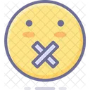 Silent Emoji Quiet Emoji Silent Face Icon