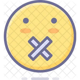 Silent Emoji Emoji Icon