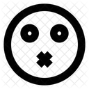 Silent Expression Face Icon