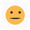 Silent Face Emoji Emoticons Icon