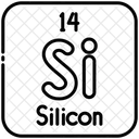 Silicio Quimica Tabla Periodica Icono