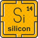 Silicon Preodic Table Preodic Elements Icono