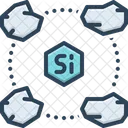 Silicon Silicium Chemical Icon